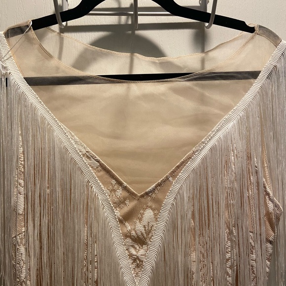 Fringe Wedding Dress - Picture 3 of 4